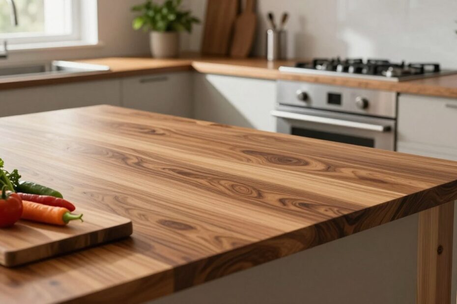 Blat z drewna tekowego