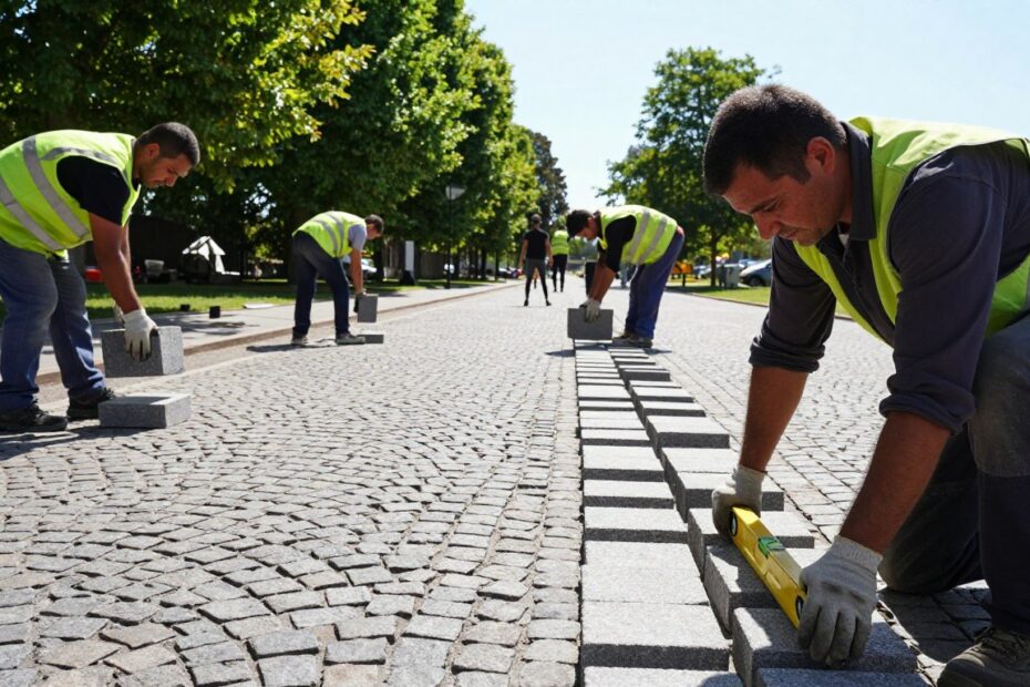 Ile trwa układanie kostki brukowej