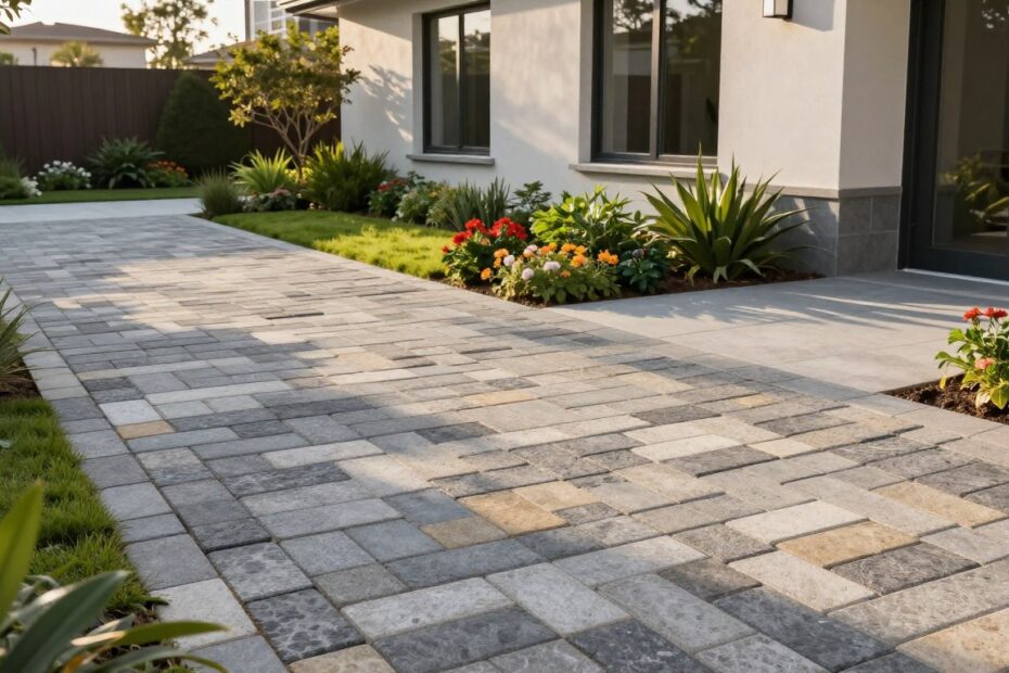 Jak dobrać kolor kostki brukowej do domu