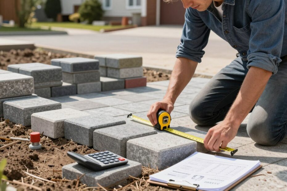 Jak obliczyć metry kostki brukowej