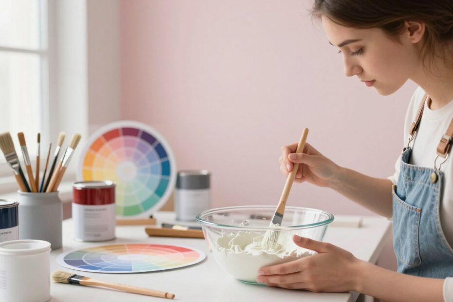 Jak rozjaśnić farbę do ścian