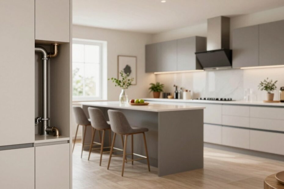 Jak ukryć rury w kuchni