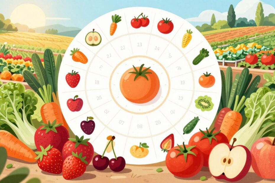 Kalendarz sezonowości warzyw i owoców